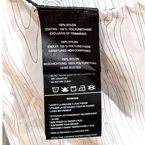 ORAGE Men's Pinstripe Nylon Windbreaker Hooded Full Zip Jacket Size XL - Picture 8 of 8